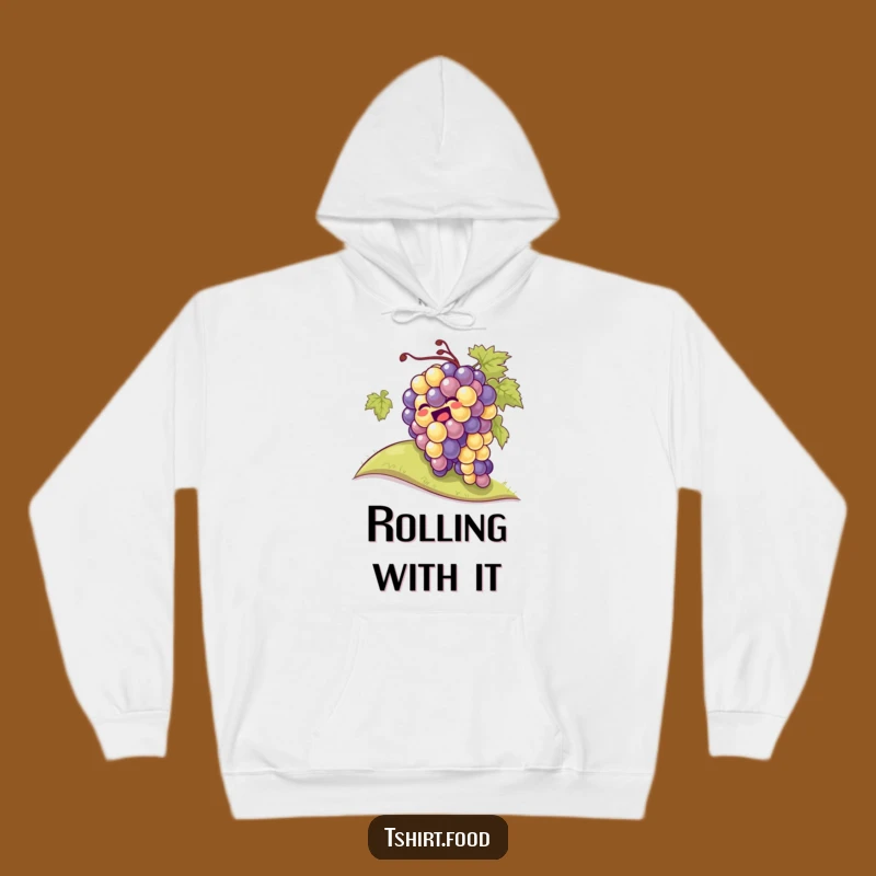 Funny Giggling Grapes Rolling Hill Hoodie: Cozy Fun Apparel