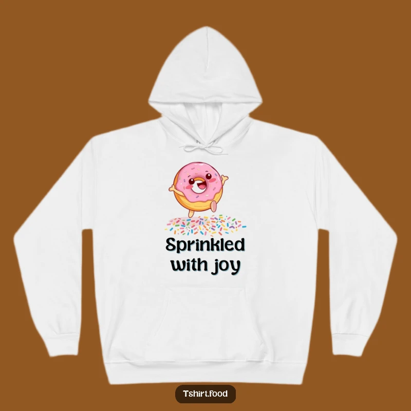 Funny Donut Sprinkle Leap Hoodie - Cozy Comfort with a Sprinkle of Humor