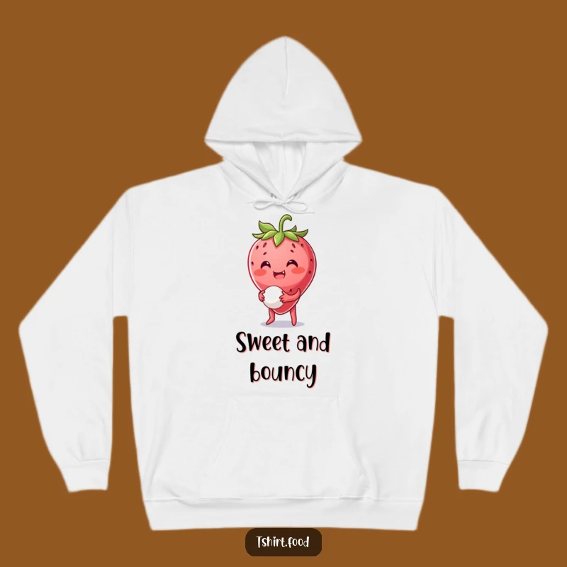 Funny Strawberry Ball Hoodie: Cozy Fruity Fun - Ideal Funny Gift