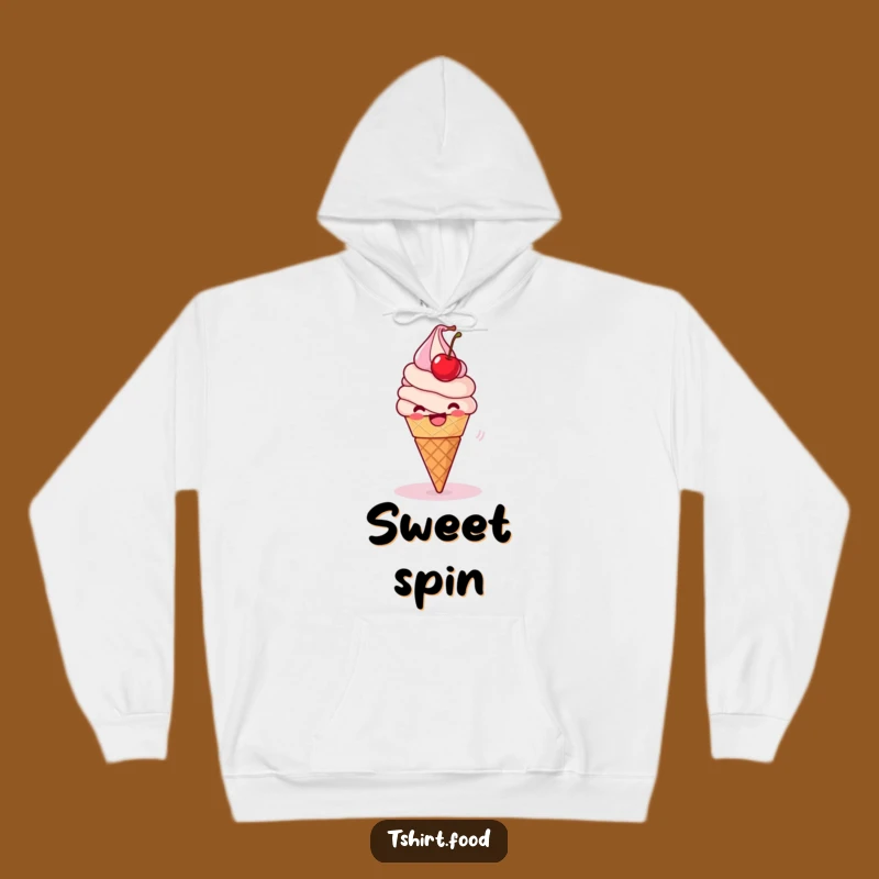 Cozy Funny Ice Cream Hoodie: Warm Cone, Ultimate Funny Gift for Comfort and Sweetness