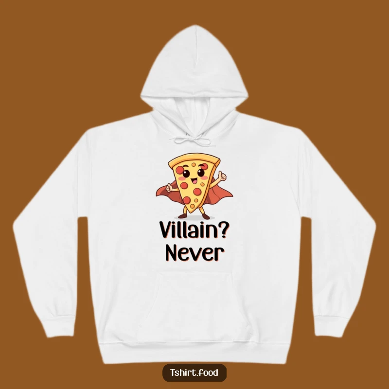 Funny Hero Pizza Slice Hoodie: Stay Warm and Heroic with this Comforting Design