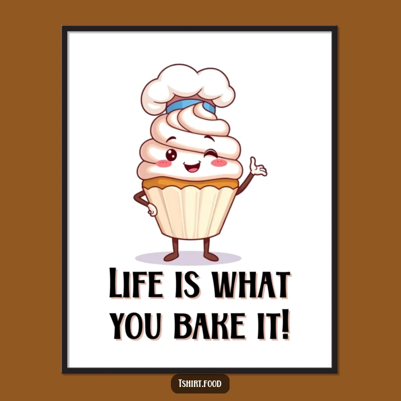 Free Printable Cupcake Art: Chef Posey Wall Decor Downloadable Gift