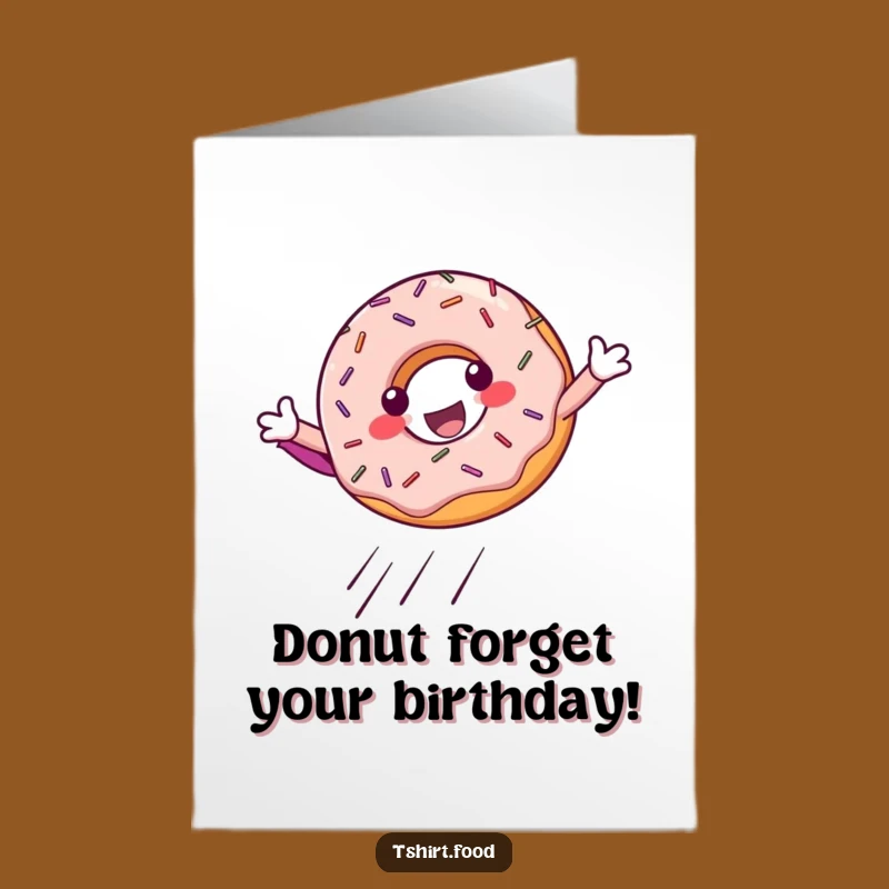 Free Printable Donut Birthday Card: Superhero Landing Downloadable Gift