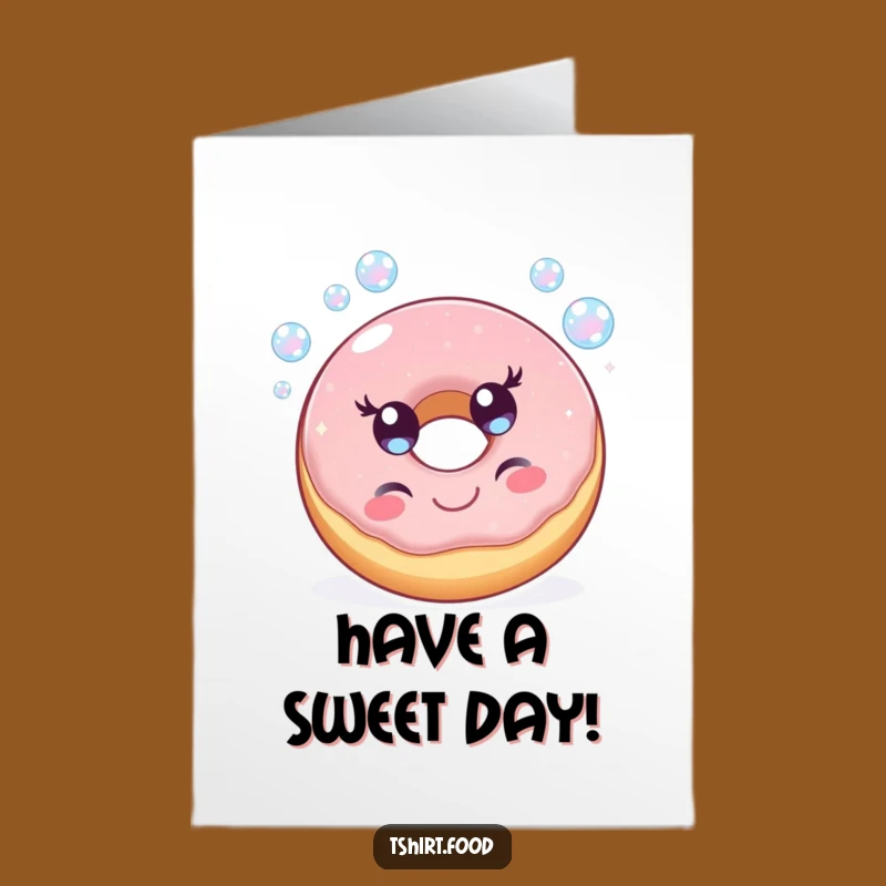 Free Printable Sparkling Donut Birthday Card - Fun Downloadable Sweet Treat Gift