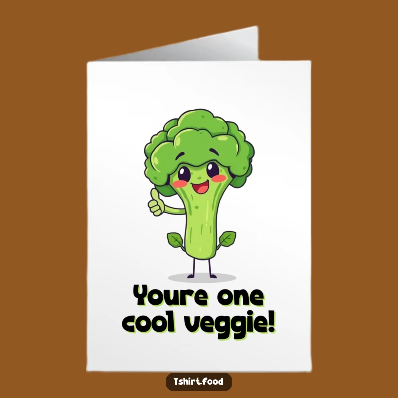 Free Printable Birthday Card: Funny Broccoli Thumbs Up, Hilarious Downloadable Gift