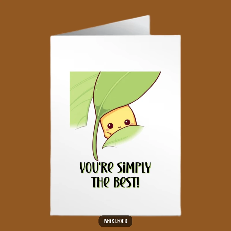Free Printable Congrats Card: Peeking Banana, Downloadable Greeting for a Modest Achievement