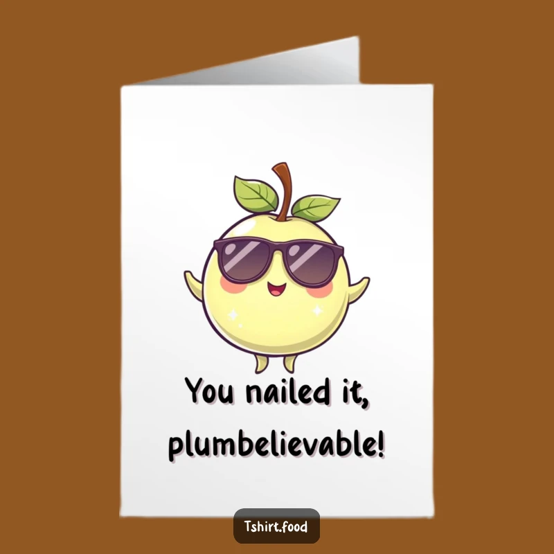 Free Printable Congrats Card: Winking Plum Cheers to Your Big Win!
