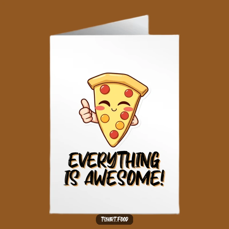 Free Printable Pizza Congrats Card: Thumbs Up Downloadable Gift