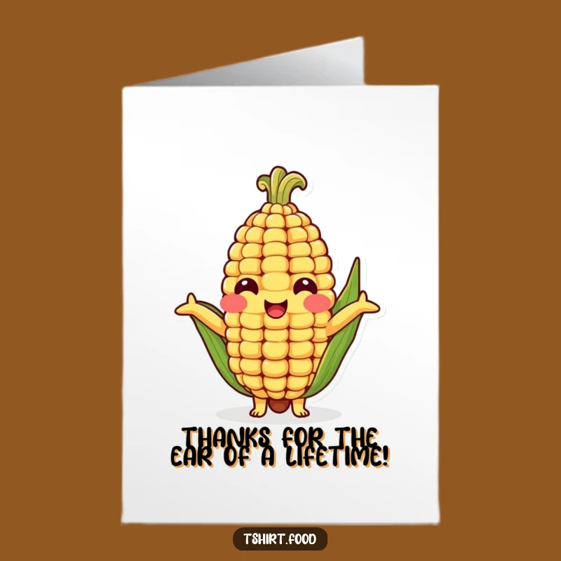 Free Printable Corn Thank You Card: Gulpy Downloadable Gift for Gratitude
