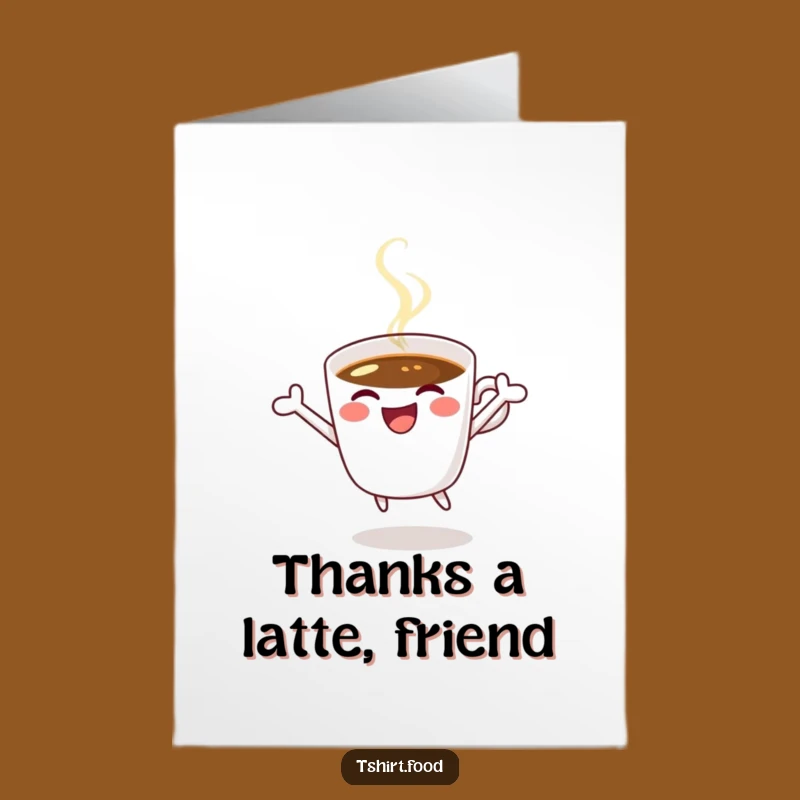 Free Printable Thank You Card: Grateful Coffee's Happy Hop, Fun Downloadable for Expressing Thanks