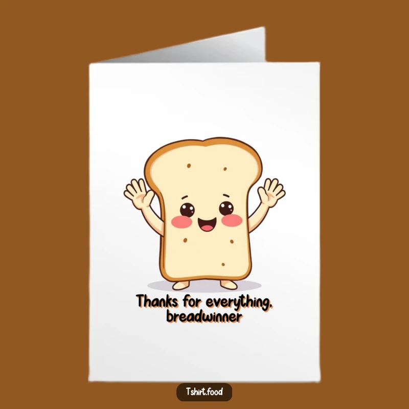 Free Printable Thank You Card: Happy Bread Jazz Hands Your Gratitude!