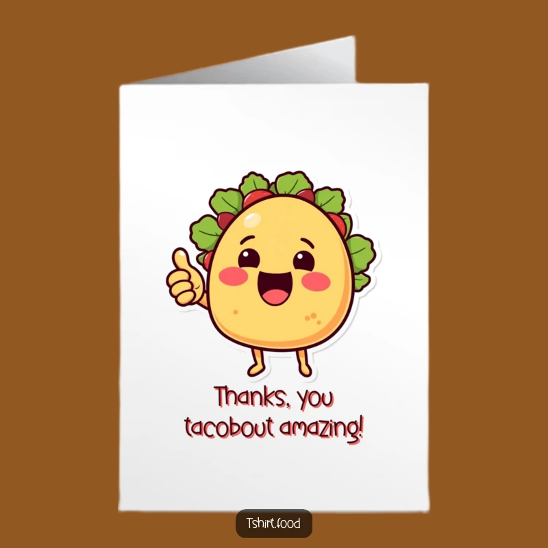Free Printable Thank You Card: Taco Thumbs Up for a Cool Downloadable Gift
