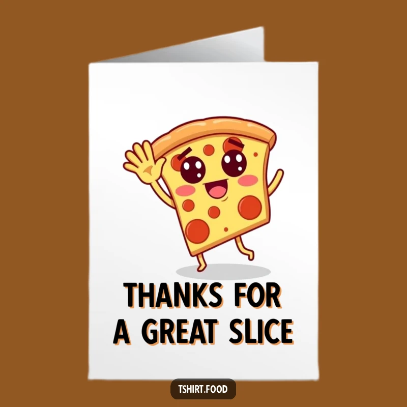Free Printable Thank You Card: Pizza Dance Gratitude, Downloadable Cheesy Thanks
