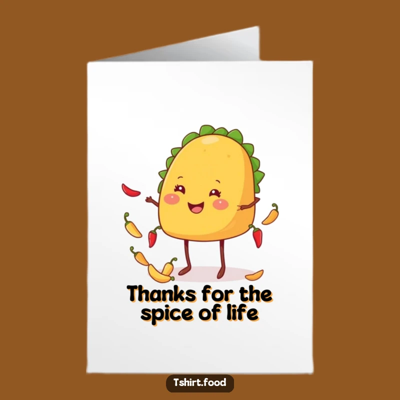 Free Printable Thank You Card: Grateful Taco's Chile Toss, Fun Downloadable to Show Appreciation