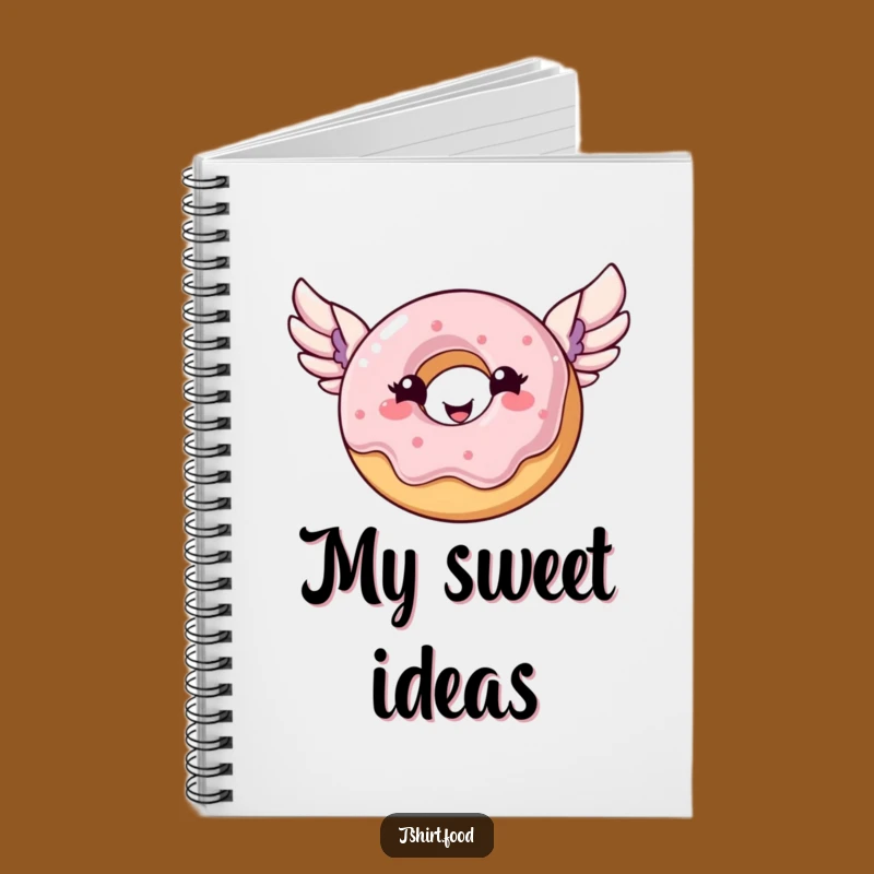 Funny Donut Notebook: Flying Ideas Smoothly, Perfect Humorous Journal Gift