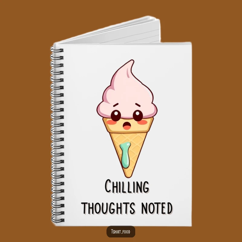 Funny Melting Ice Cream Notebook: Surprised Jotter, Perfect Gift for Notes