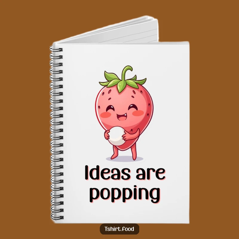 Funny Strawberry Ball Notebook: Fruity Notes - Ideal Funny Gift for Writers