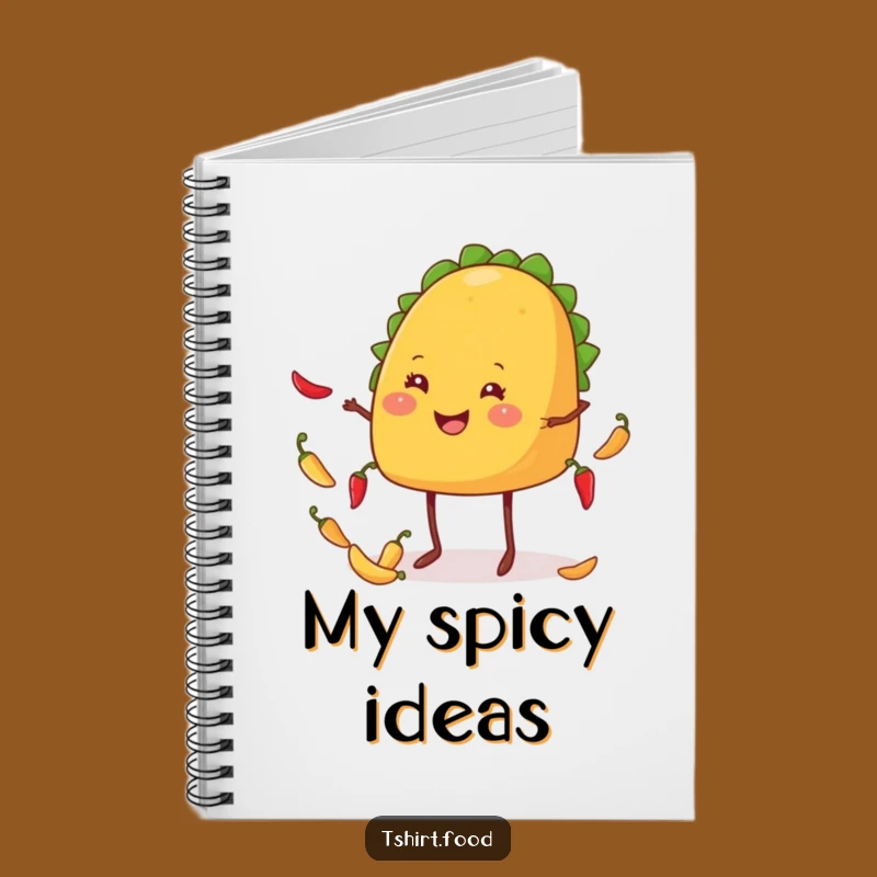 Funny Taco Notebook: Juggling Ideas Smoothly, Perfect Humorous Journal Gift