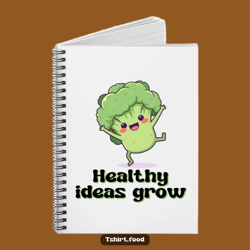 Funny Broccoli Cartwheel Notebook: Jot Down Ideas with Veggie Zest
