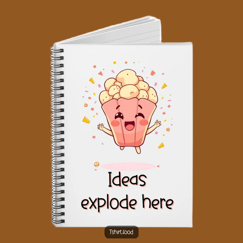 Funny Popcorn Explosion Notebook: Kernel Notes - Ideal Funny Gift for Writers