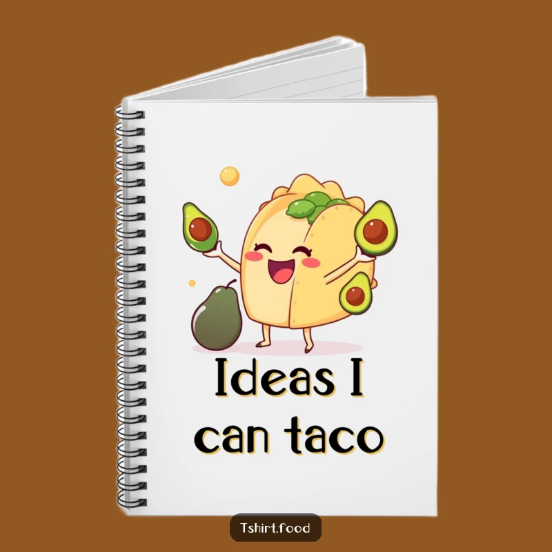 Funny Taco Juggling Avocados Notebook: Jot Down Ideas with Joy