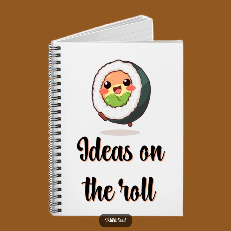 Funny Sushi Cartwheel Notebook: Jot Down Ideas with Playful Charm