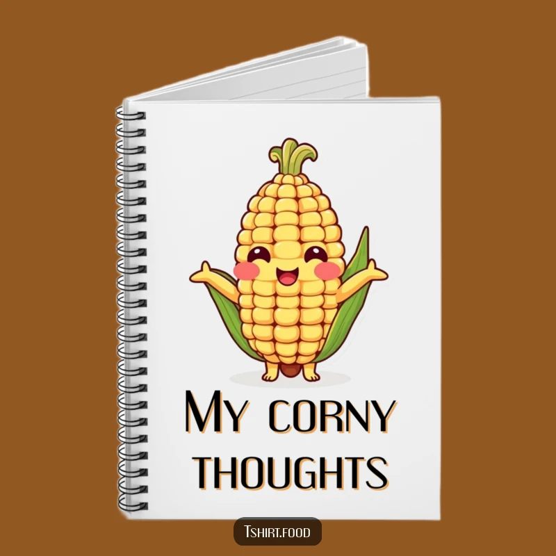 Funny Corn Cob Hug Notebook - Jot Down Ideas with This Cheerful Veggie