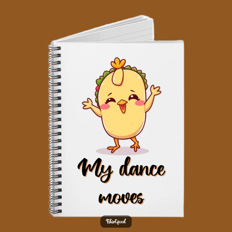 Funny Taco Chicken Dance Notebook: Jot Down Ideas with a Giggling Taco Pal