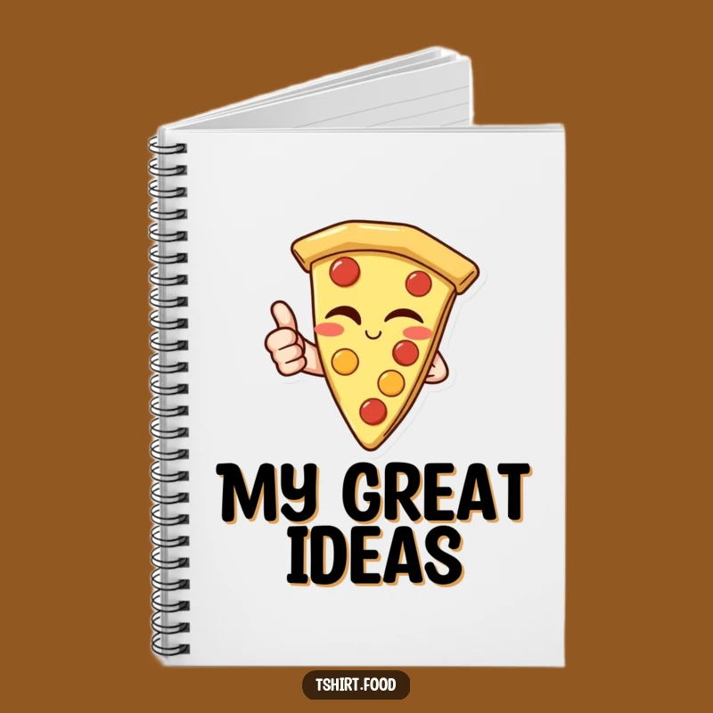 Funny Pizza Thumbs Up Notebook: Jot Down Ideas with Cheesy Fun