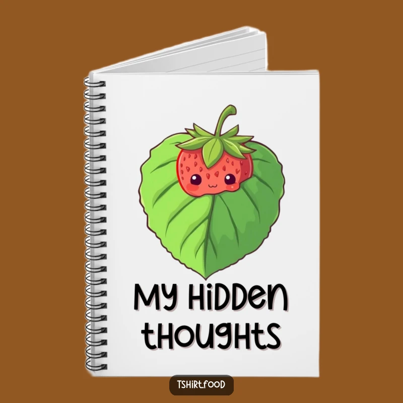Funny Shy Strawberry Notebook: Journal Your Thoughts, Adorable Peek-a-Boo Gift!
