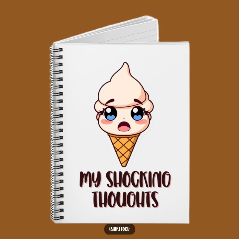 Funny Ice Cream Cone Notebook: Journal Your Surprises, Hilarious Dessert Gift!