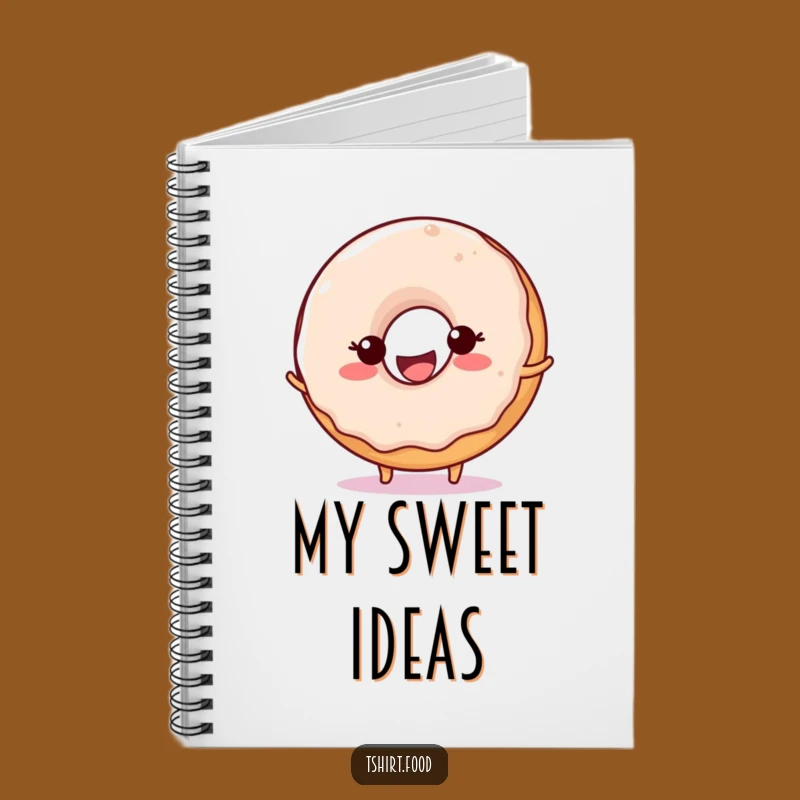 Funny Donut Ball Bounce Notebook: Jot Down Sweet Thoughts with a Happy Character