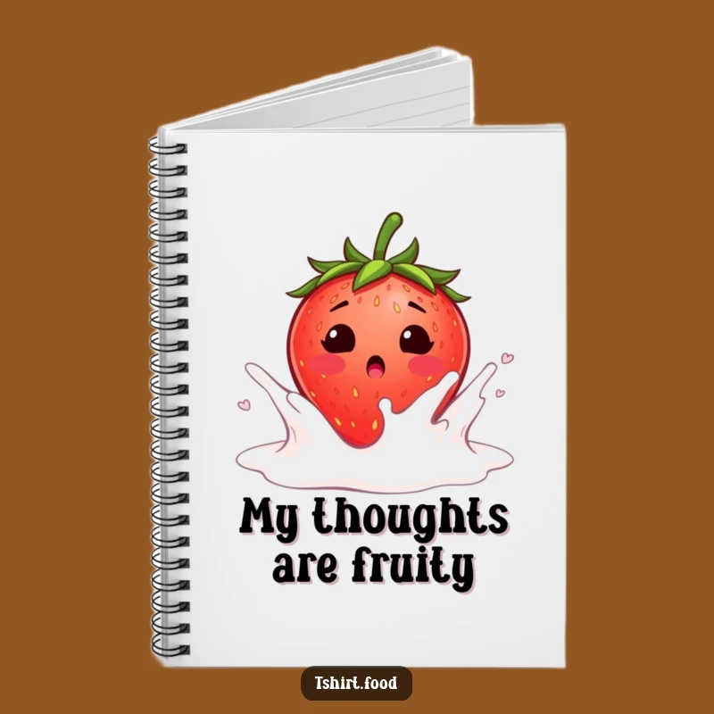 Funny Strawberry Milk Notebook: Blushing Surprise Journal - Hilarious Breakfast Notes!