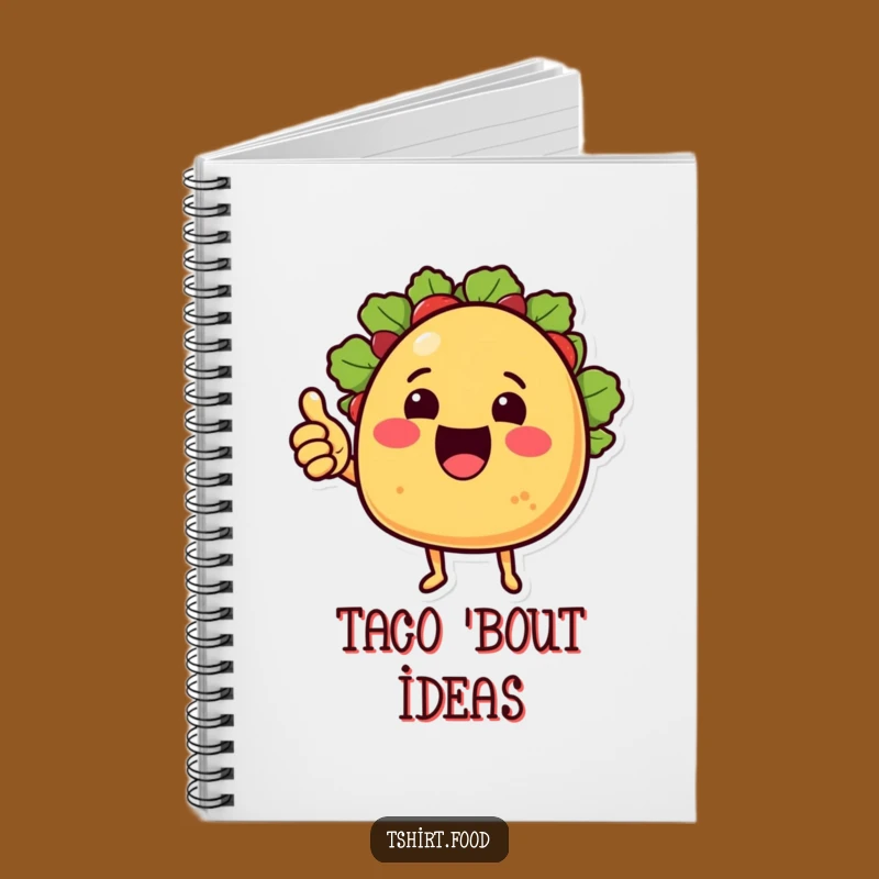 Funny Taco Ideas Notebook: Thumbs Up Taco, Journal for Foodie Notes, Funny Gift
