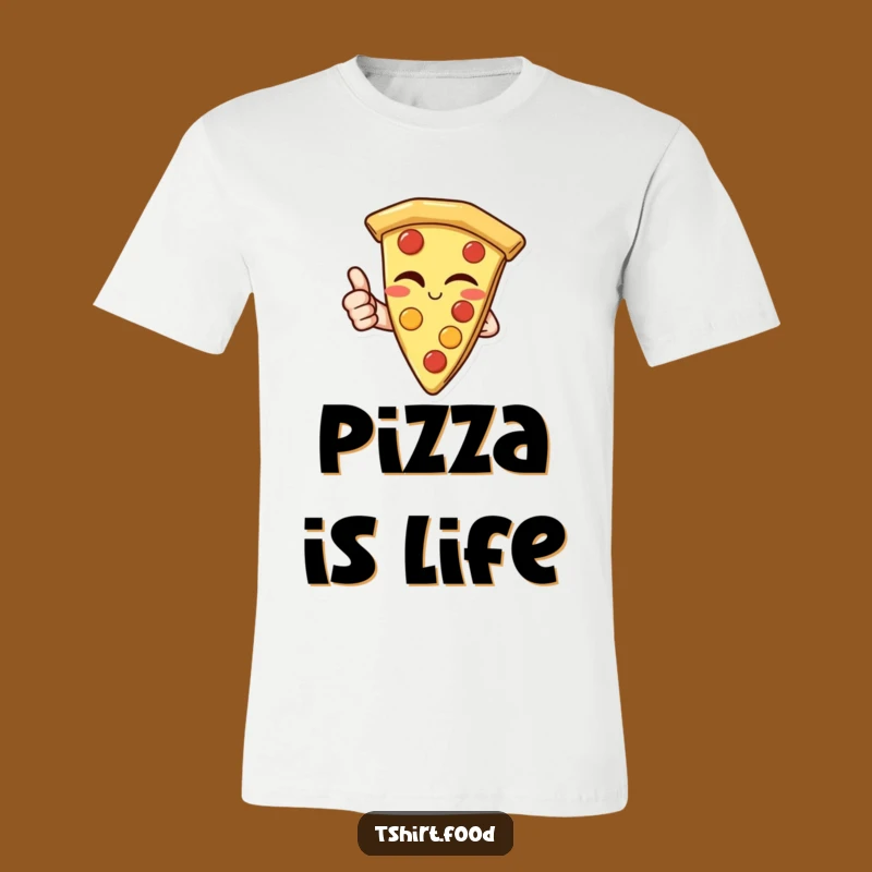 Funny Pizza Thumbs Up T-Shirt: Wear Your Love for Pizza and Laughs