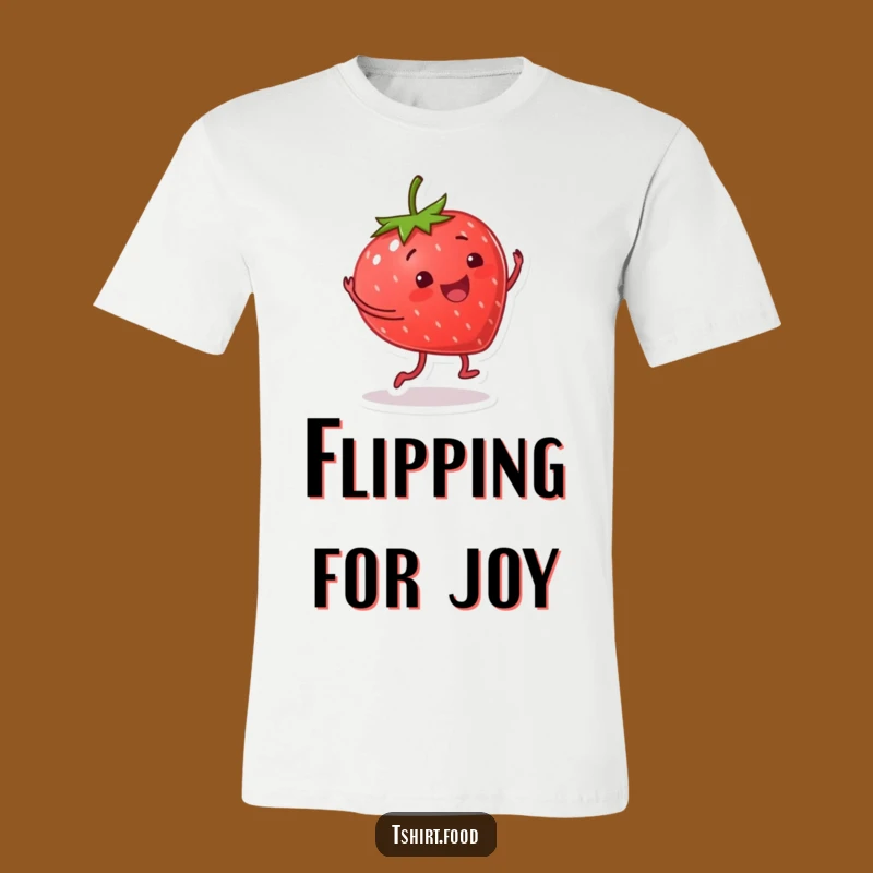 Funny Strawberry Cartwheel T-Shirt: Wear Your Joyful Energy with Humorous Style