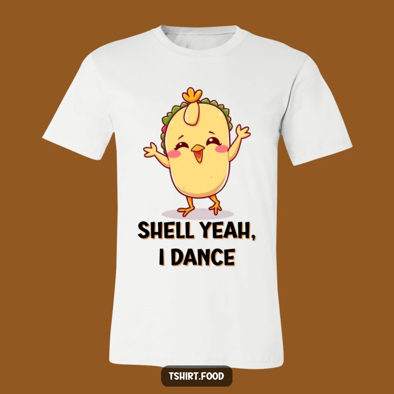Funny Taco Chicken Dance T-Shirt: Hilarious Giggling Taco Character for Ultimate Comedy