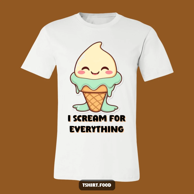 Funny Melting Ice Cream T-Shirt: Wear Your Sweetest Smiles