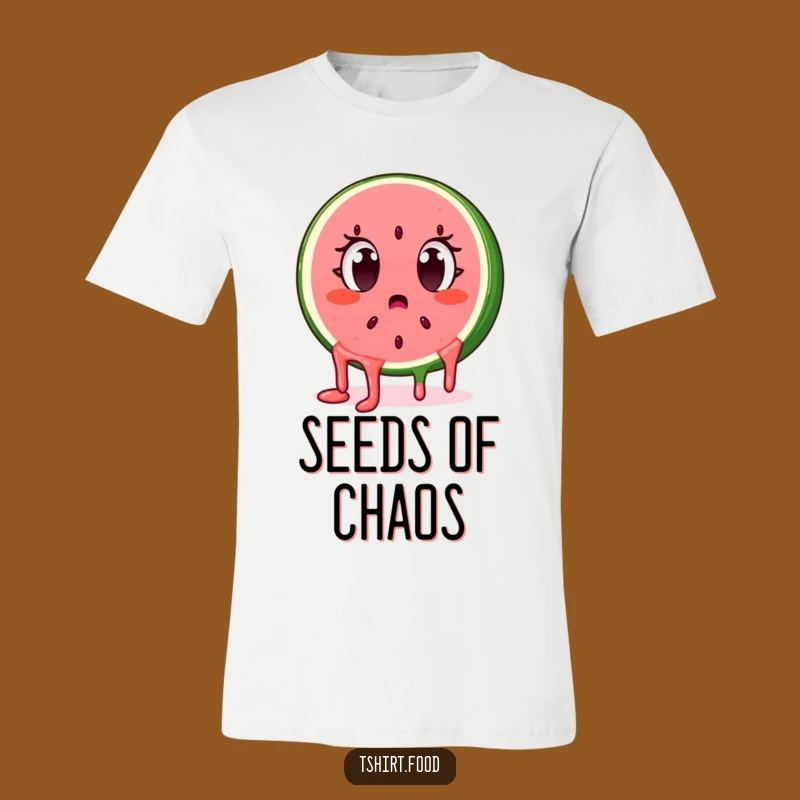 Funny Surprised Watermelon Slice T-Shirt: Wear Your Shock with Style