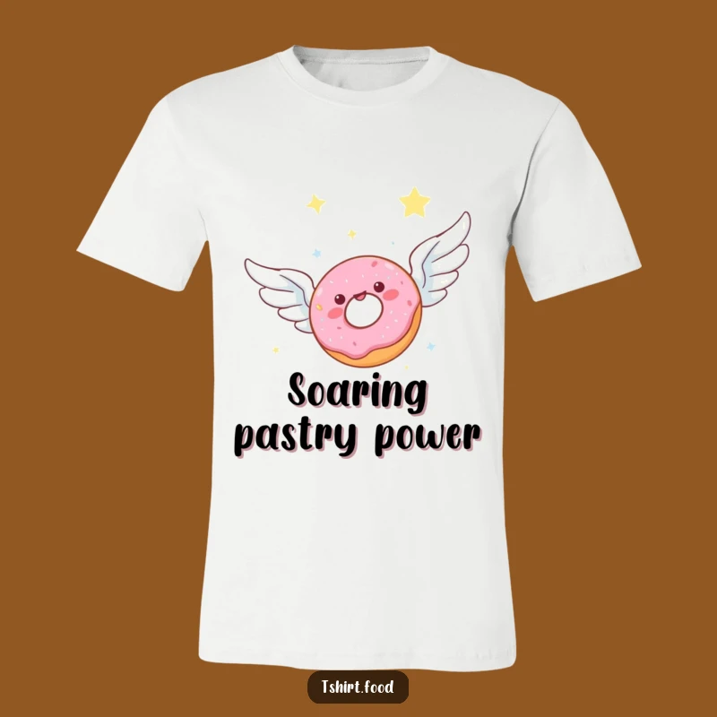 Funny Donut Wings T-Shirt - Sky Soarer Graphic Tee Gift