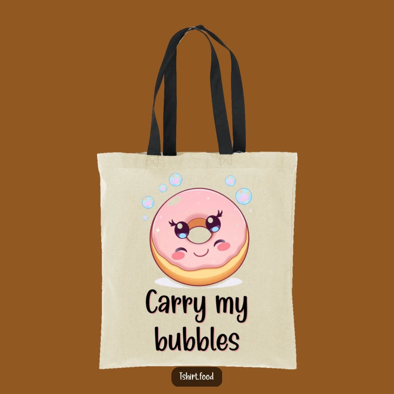 Cheerful Donut Tote Bag: Carry Your Sweet Essentials with Funny Flair