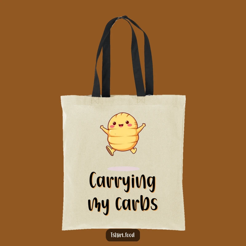 Funny Croissant Leap Tote Bag - Carry Your Breakfast Joy, Stylish Accessory Gift!