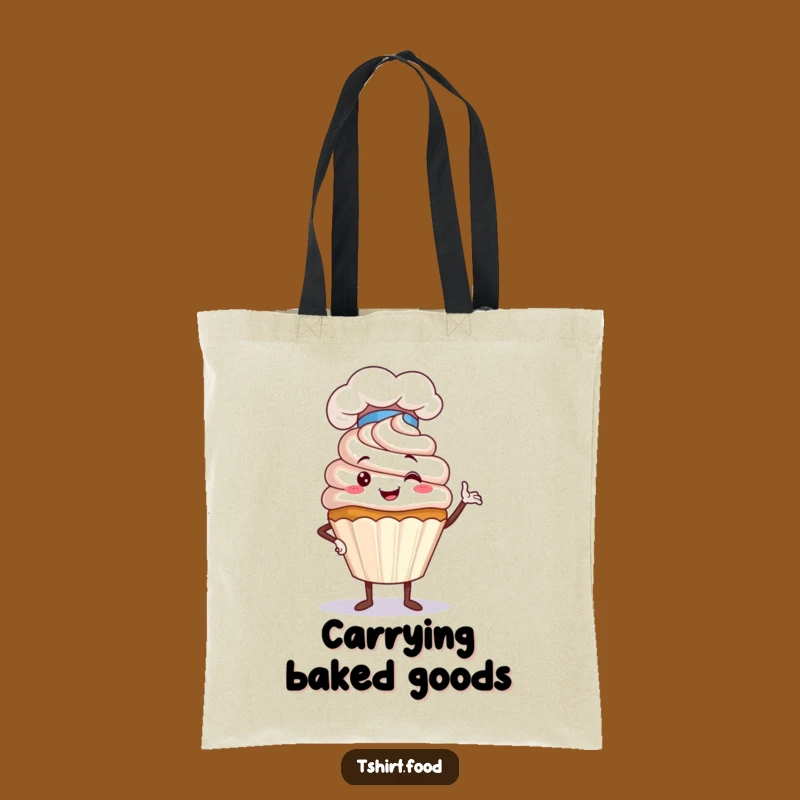 Funny Cupcake Chef Tote Bag - Carry Your Baking Essentials with Pride