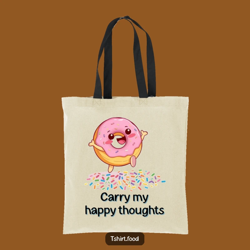 Funny Donut Sprinkle Leap Tote Bag - Carry Your Day with Sweet Style