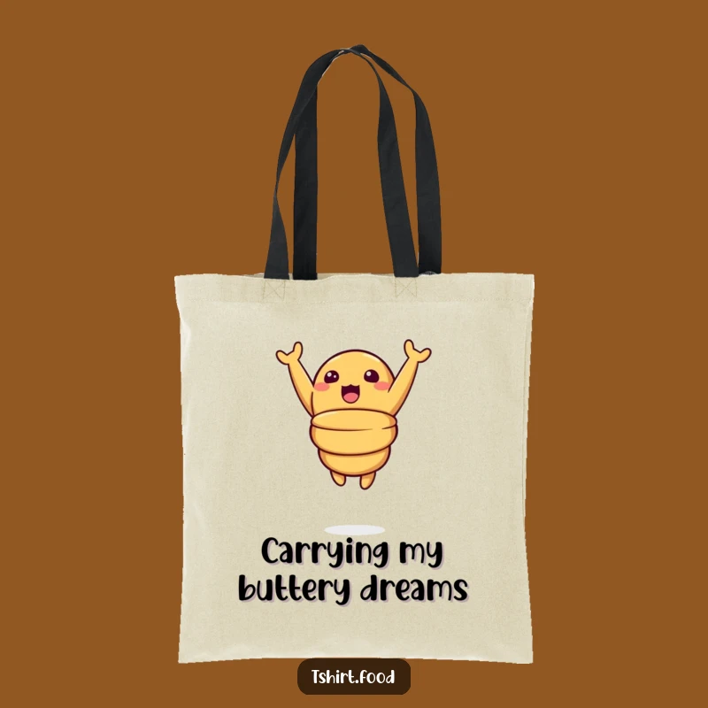 Funny Leaping Croissant Tote Bag: Carry Your Fun, Perfect Surprise Funny Gift