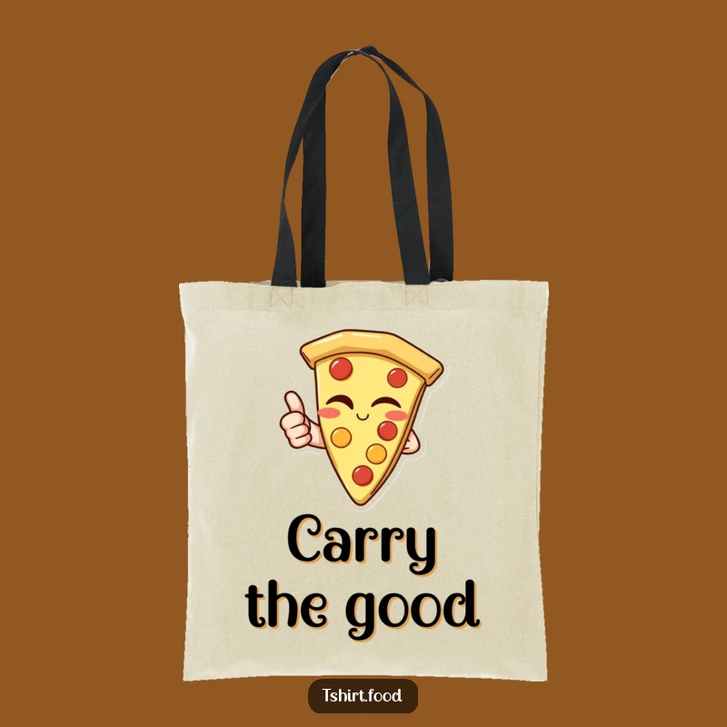 Funny Pizza Thumbs Up Tote Bag: Carry Your Pizza Love with Style