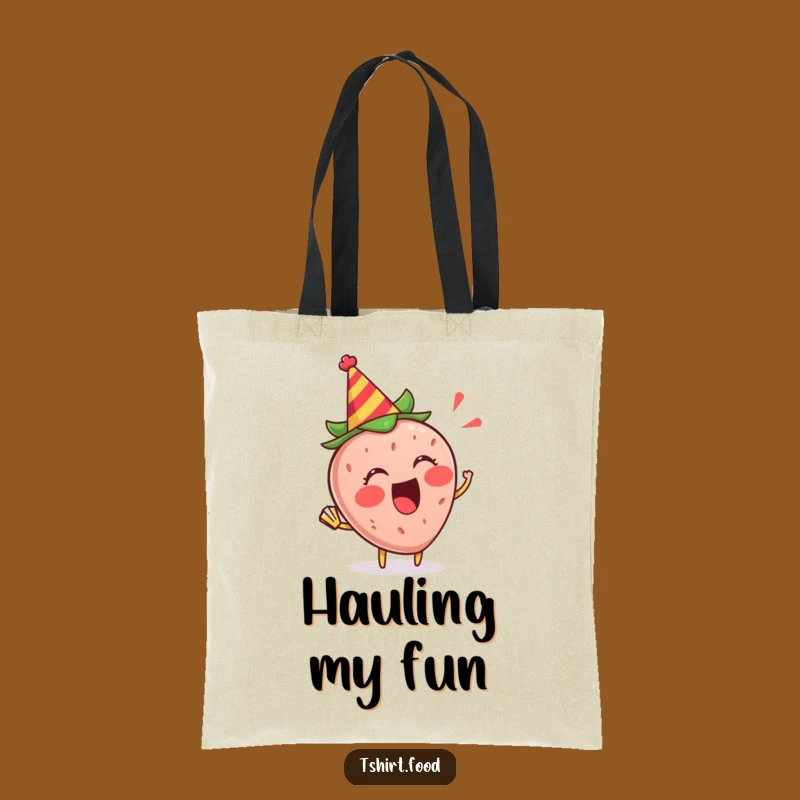 Funny Strawberry Party Tote Bag - Carry the Fun, Festive Accessory Gift!