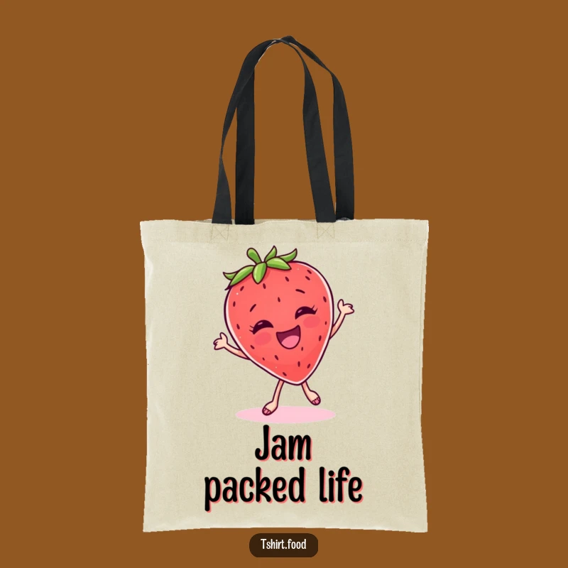 Funny Strawberry Dance Tote Bag: Carry Your Joy and Style