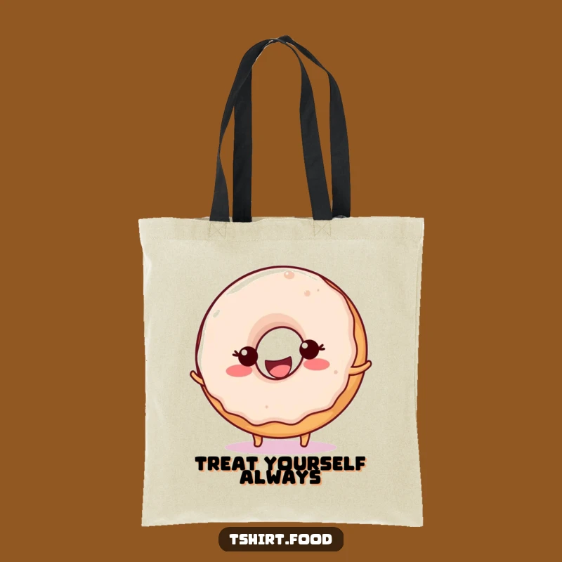 Funny Donut Ball Bounce Tote Bag: Carry Your Joy with This Happy Character